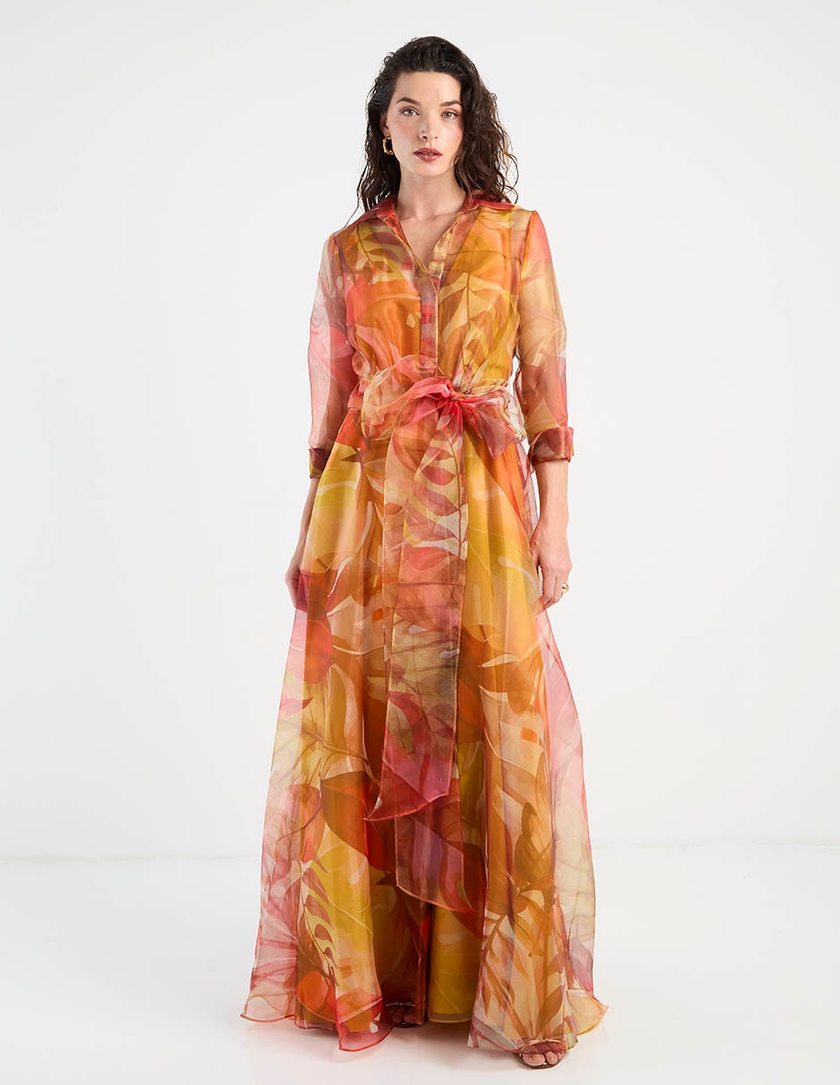 Vestido maxi de fiesta escote V Vestido maxi de fiesta escote V
