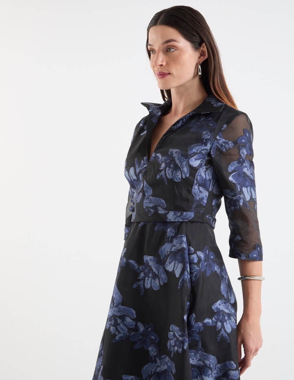 Vestido maxi de fiesta escote V 10