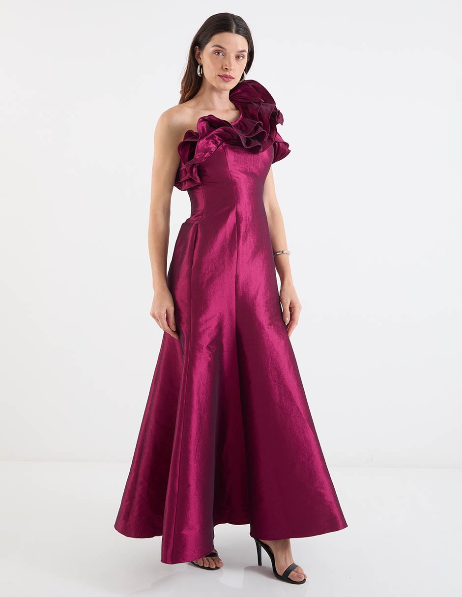 Vestido maxi de fiesta escote medio 1