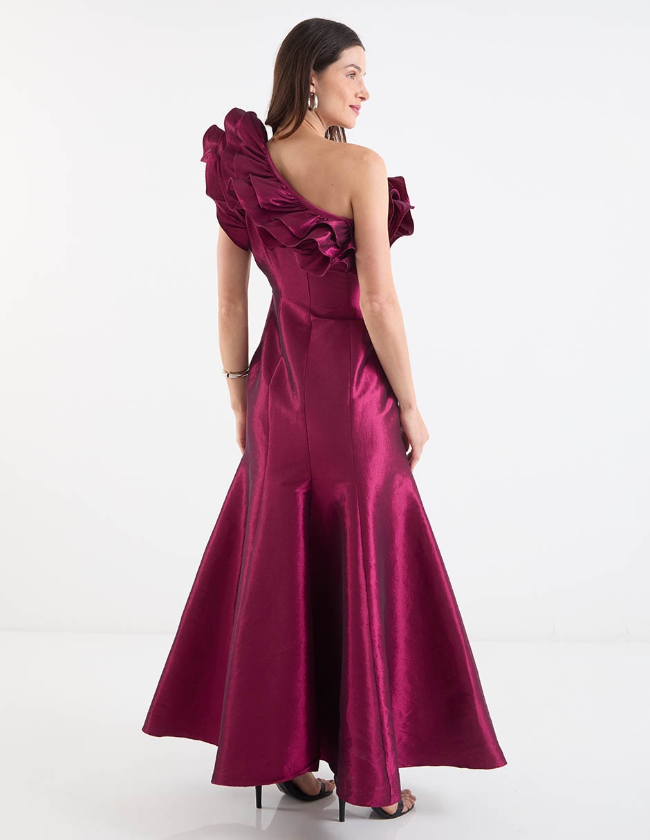 Vestido maxi de fiesta escote medio 11