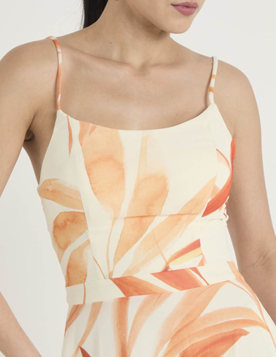 Vestido maxi de fiesta escote Medio