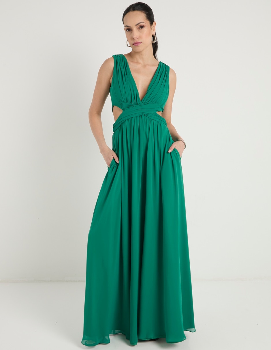 Vestido maxi de fiesta Rue De La Paix escote V