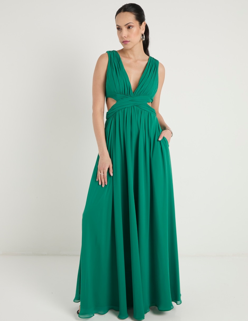 Vestido maxi de fiesta Rue De La Paix escote V
