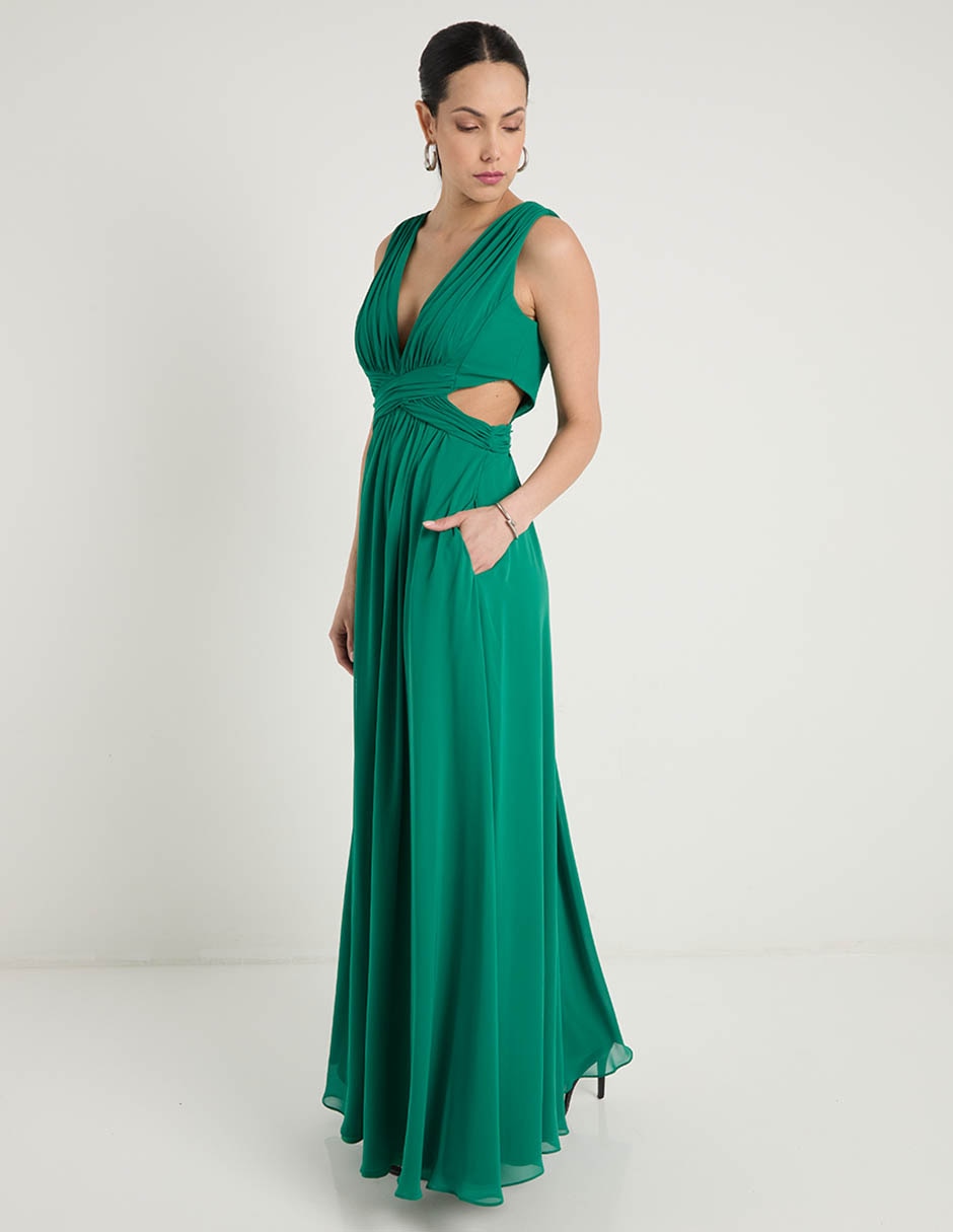 Vestido maxi de fiesta Rue De La Paix escote V