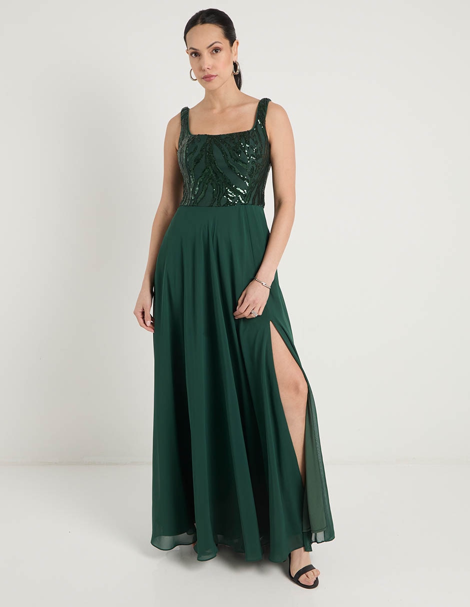 Vestido maxi de fiesta espalda abierta 1