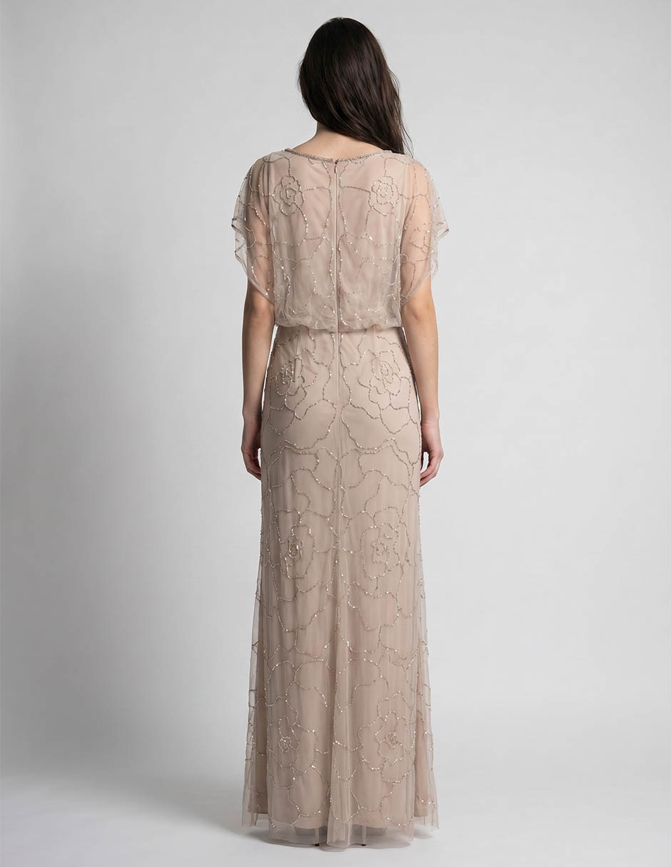 Vestido maxi de fiesta escote V 2