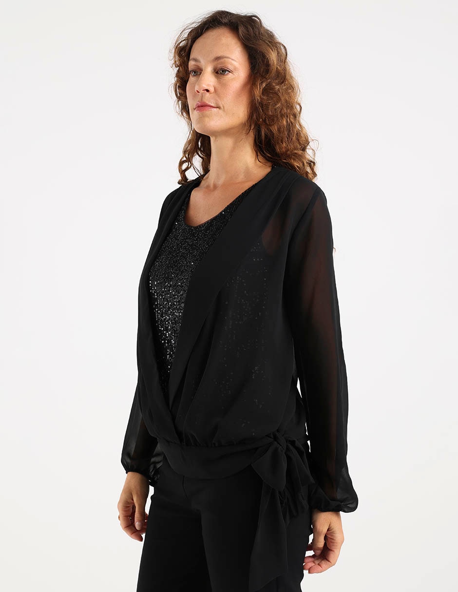 Blusa manga larga para mujer 7