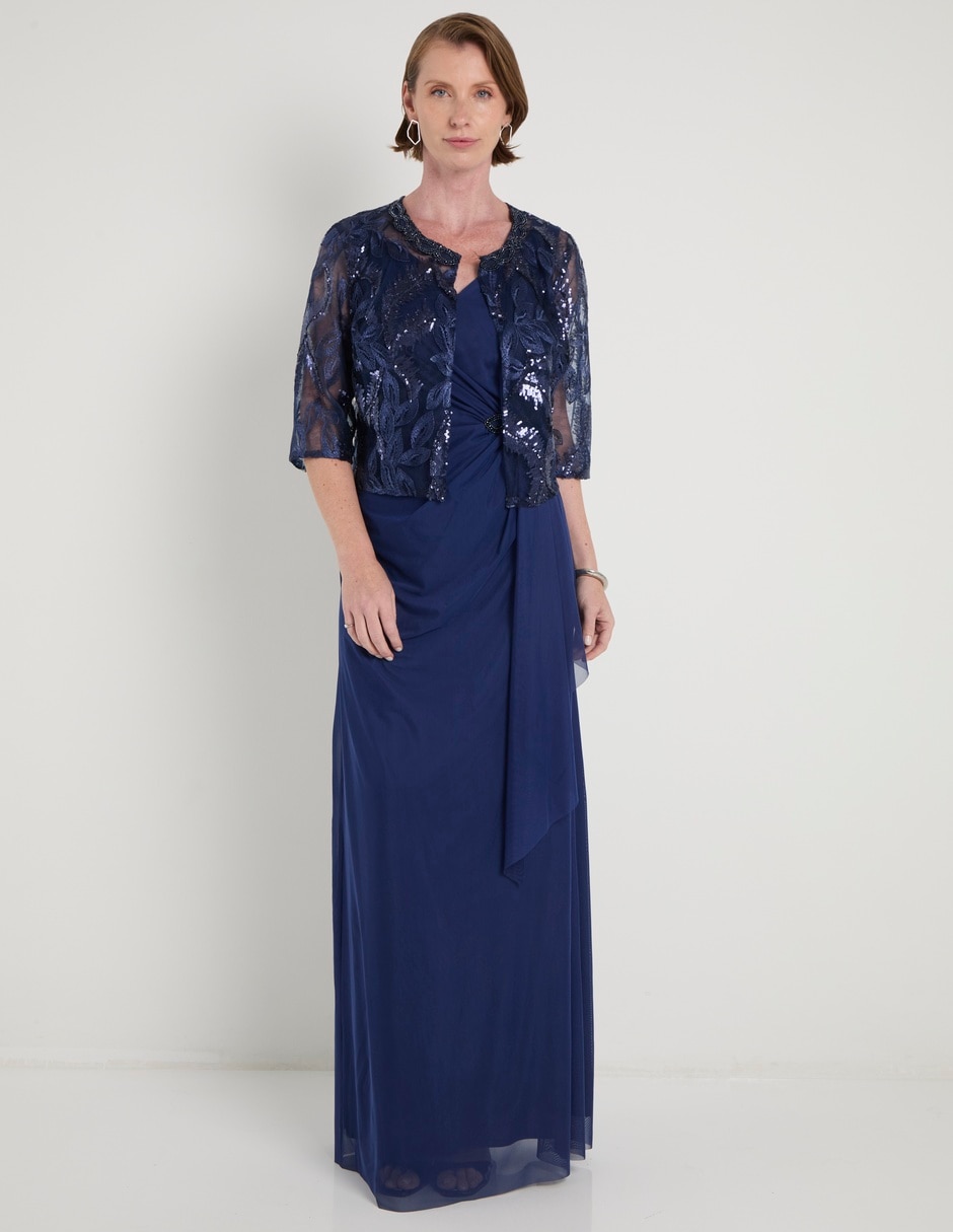 Vestido largo fiesta Damaia Atelier escote espalda abierta