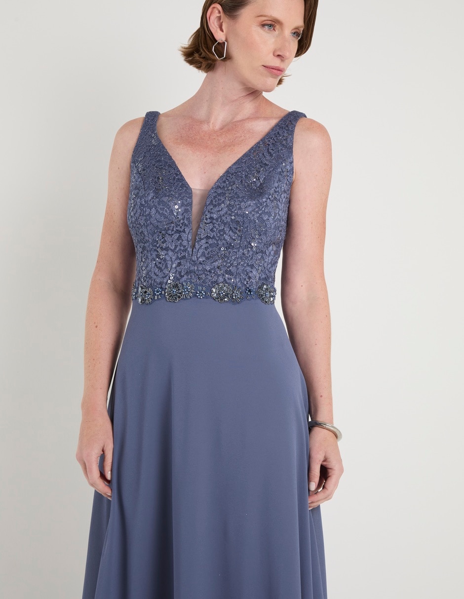 Vestido largo de fiesta para mujer 10