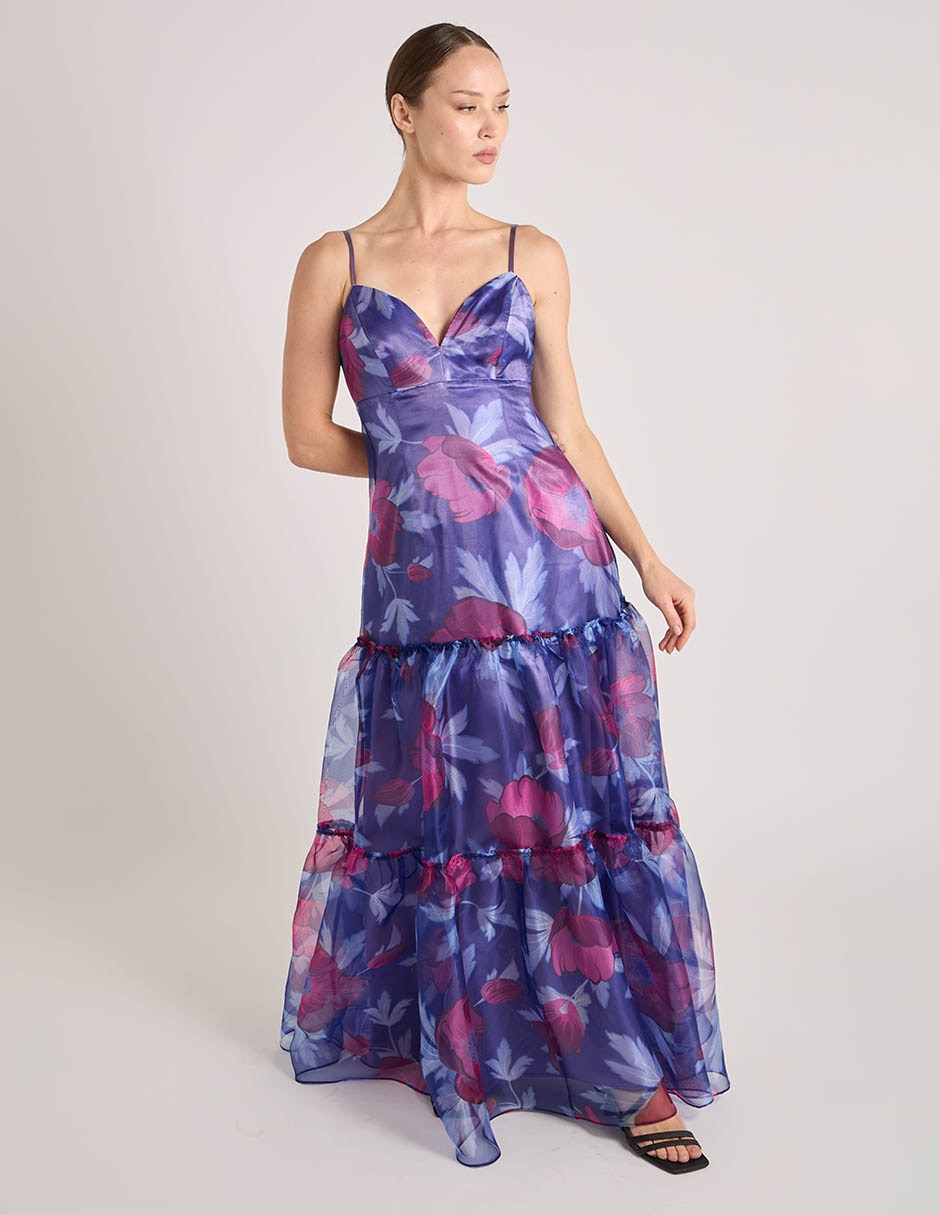 Vestido maxi de fiesta escote Corazón 5
