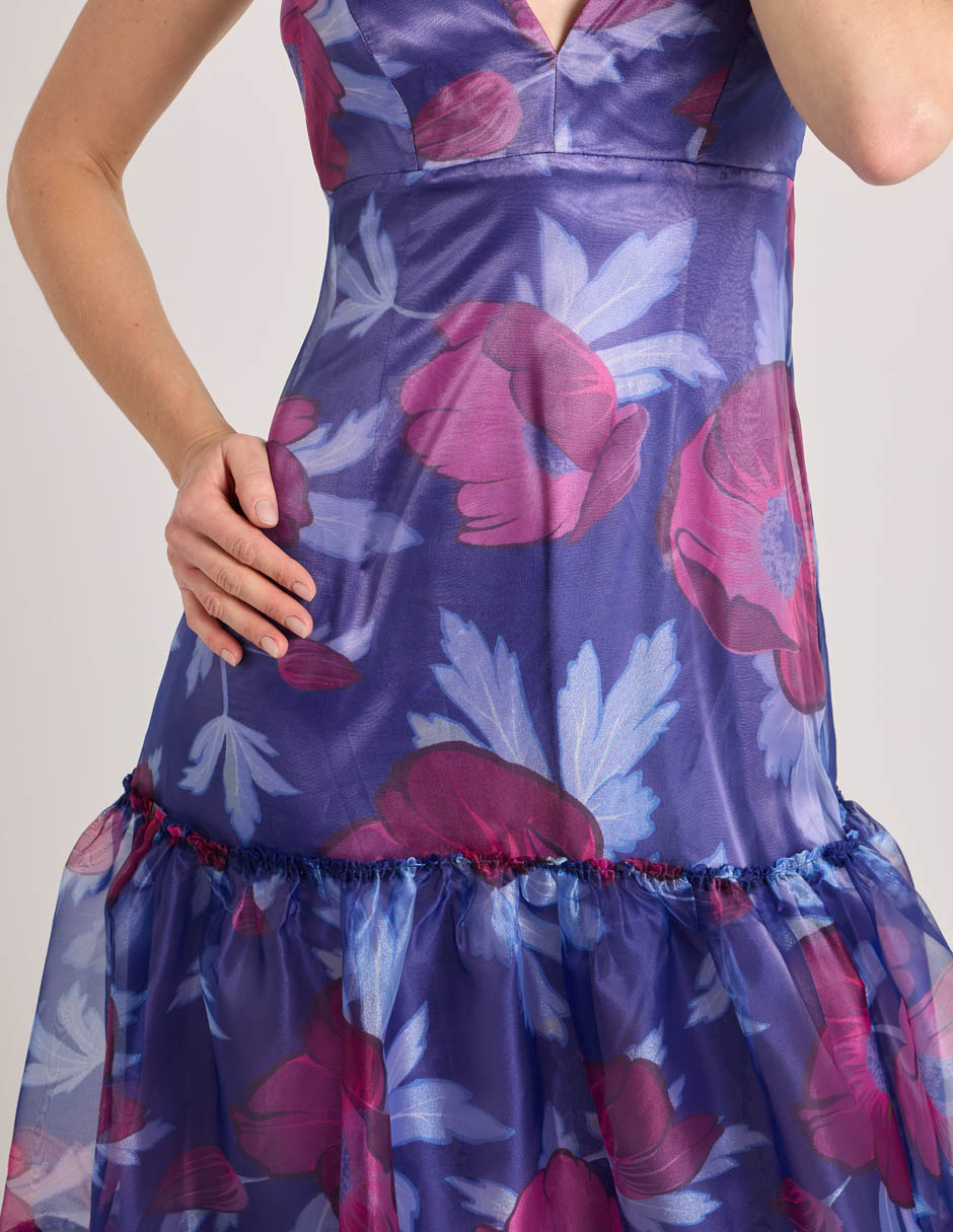 Vestido maxi de fiesta escote Corazón