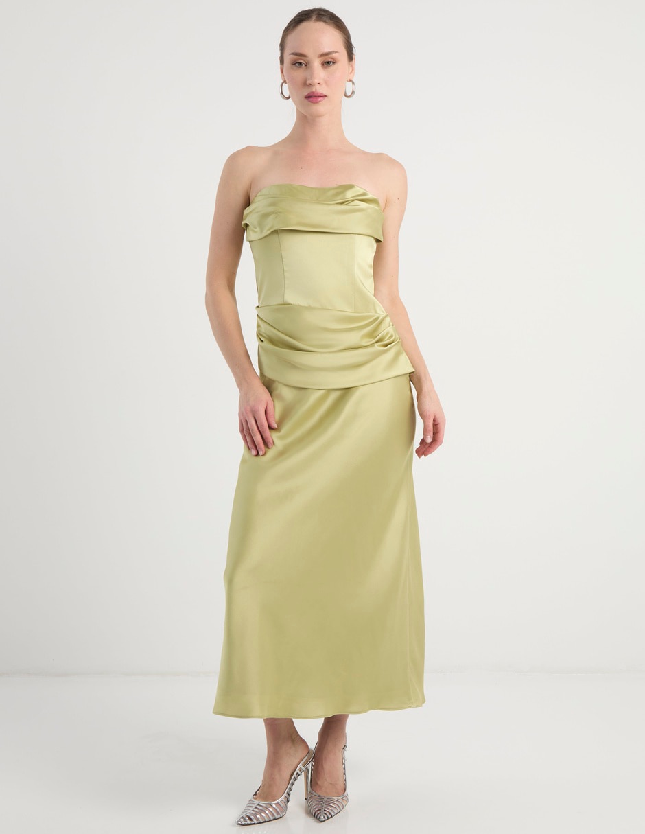 Vestido largo de fiesta escote medio Vestido largo de fiesta escote medio
