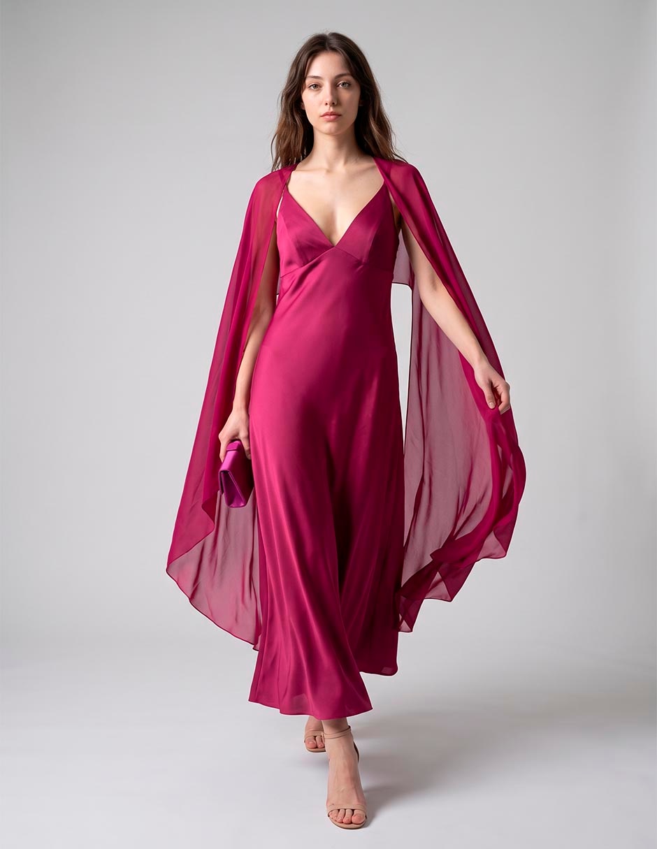 Vestido crop de fiesta escote V Vestido crop de fiesta escote V