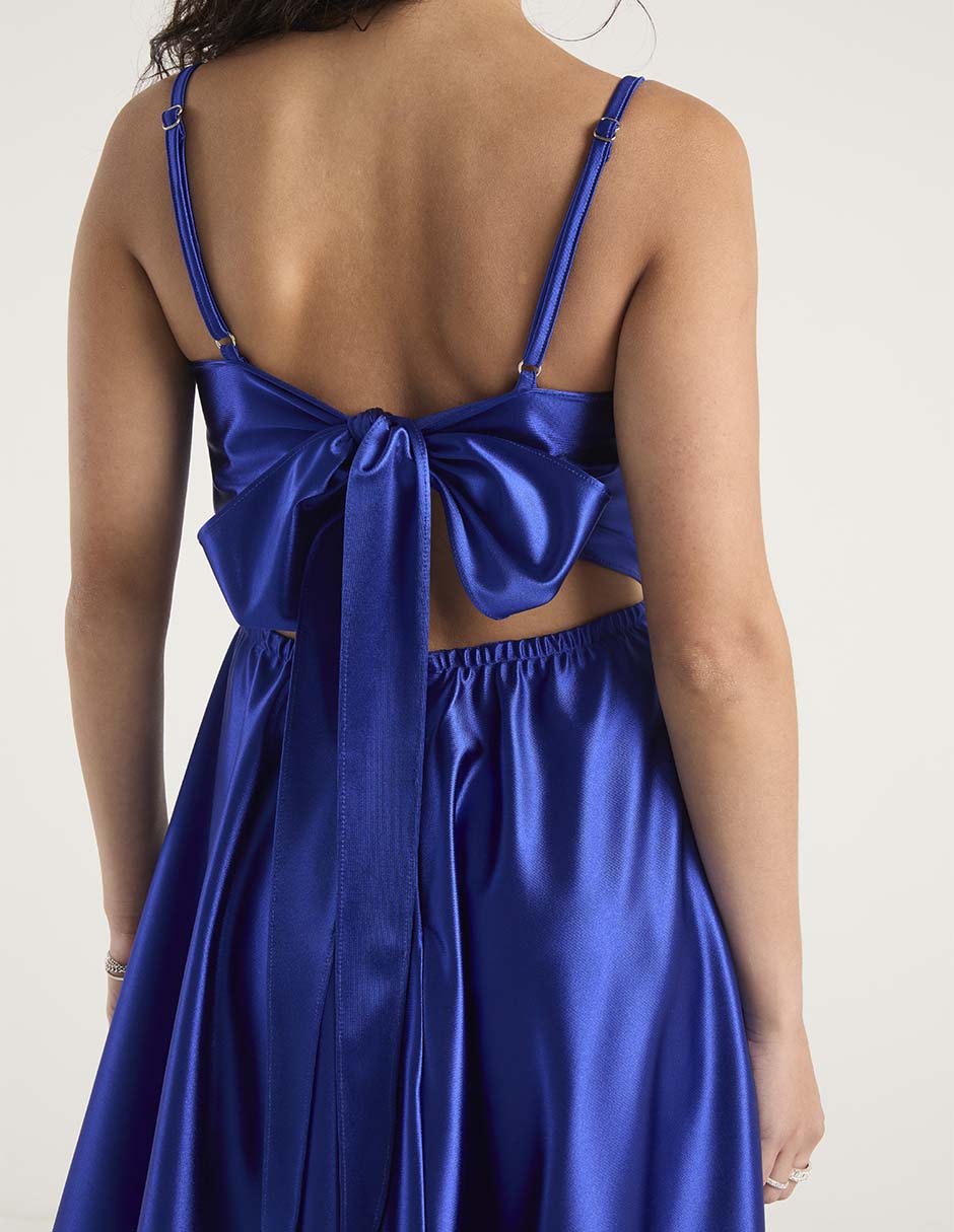 Vestido corto de fiesta escote corazón 10