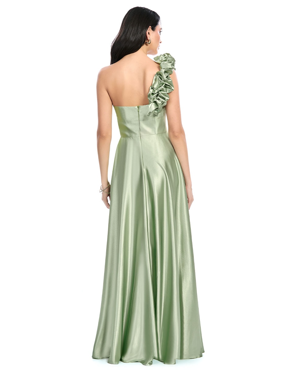 Vestido maxi de fiesta escote Corazón