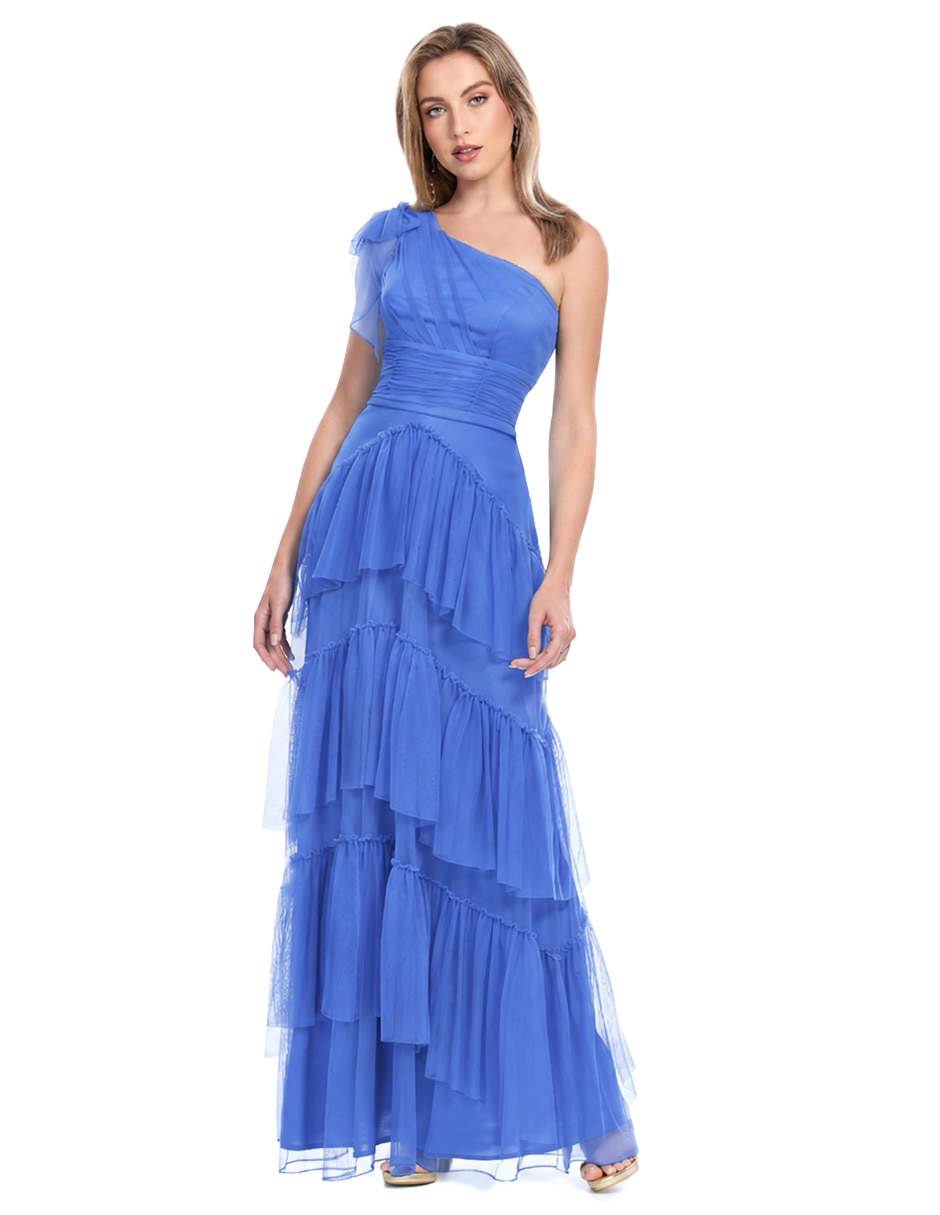 Vestido largo de fiesta escote regular Vestido largo de fiesta escote regular