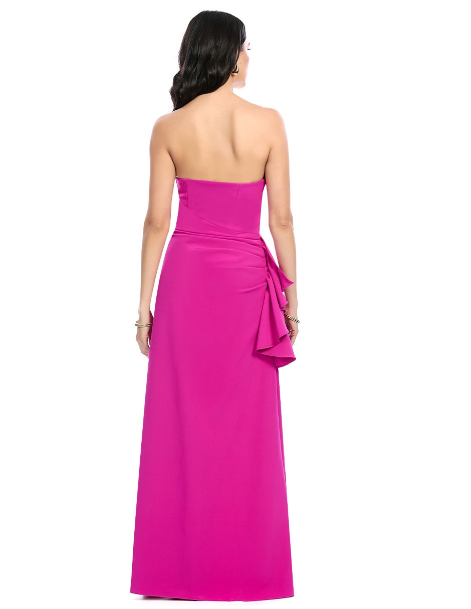 Vestido largo de fiesta escote Corazón 2