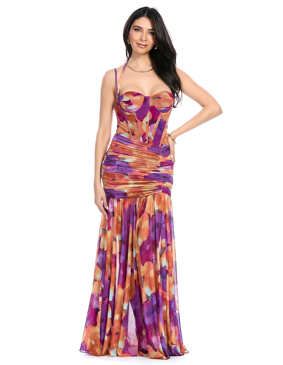 Vestido largo de fiesta escote Corazón Vestido largo de fiesta escote Corazón