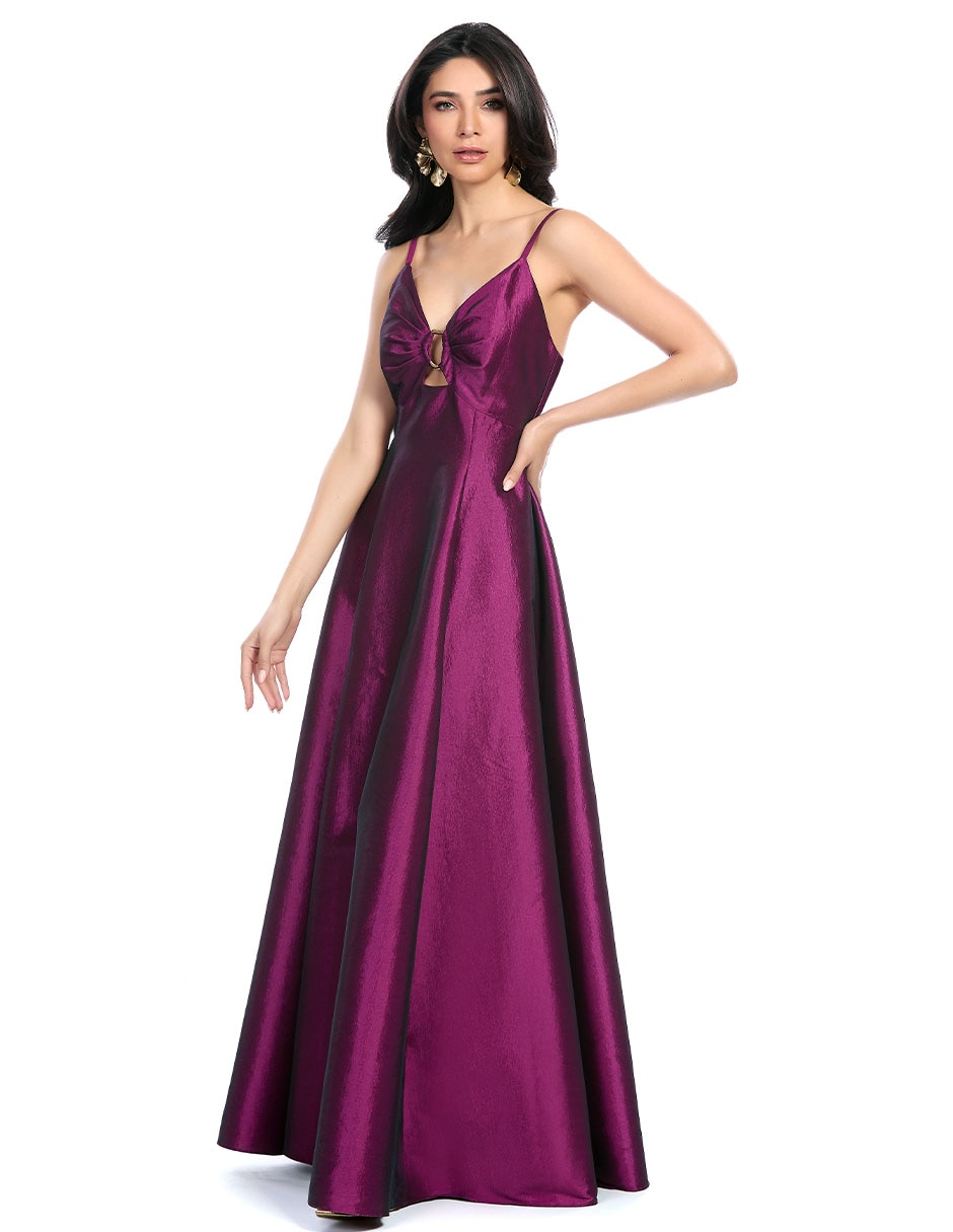Vestido maxi de fiesta escote Profundo 4