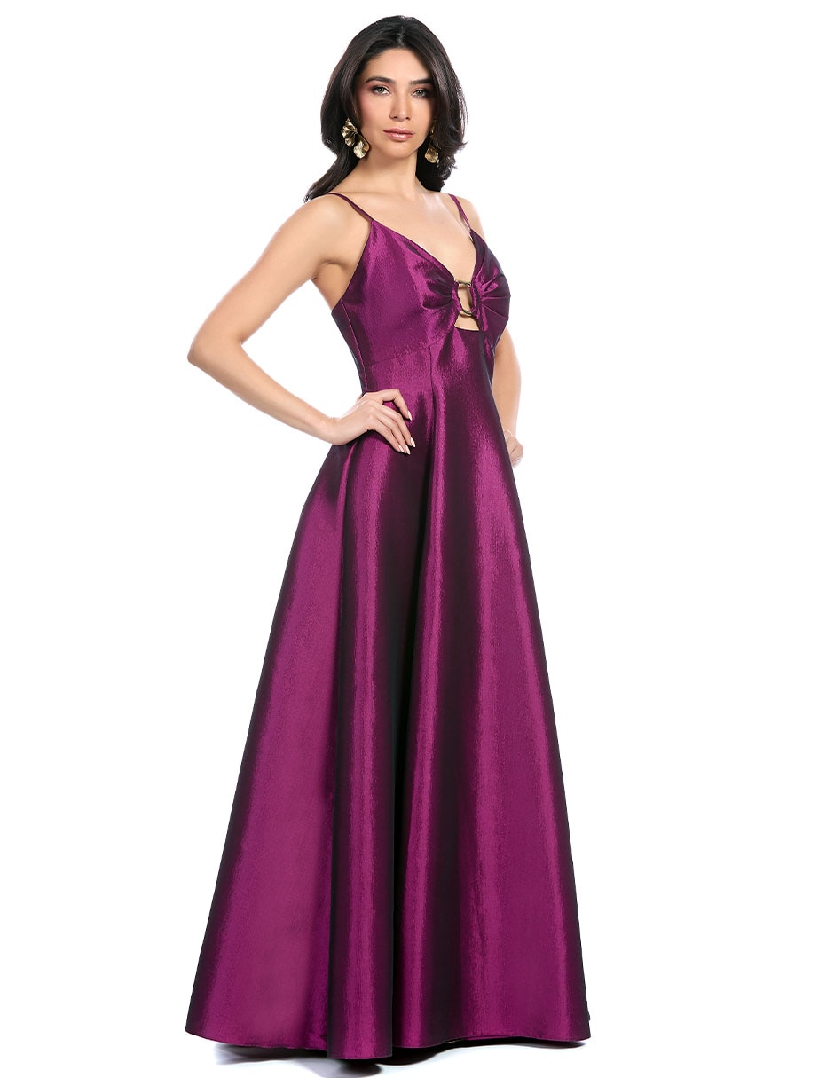 Vestido maxi de fiesta escote Profundo 3
