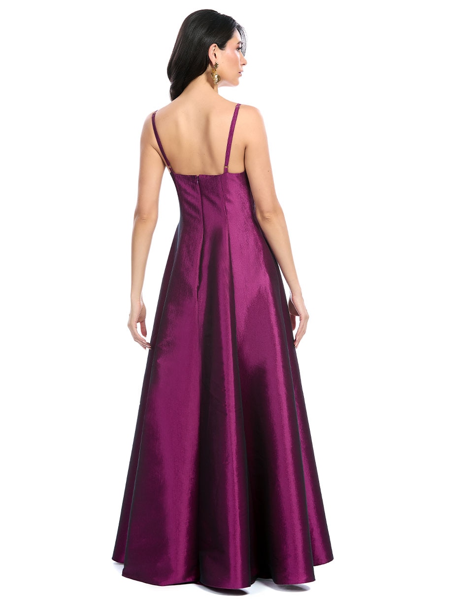 Vestido maxi de fiesta escote Profundo 2
