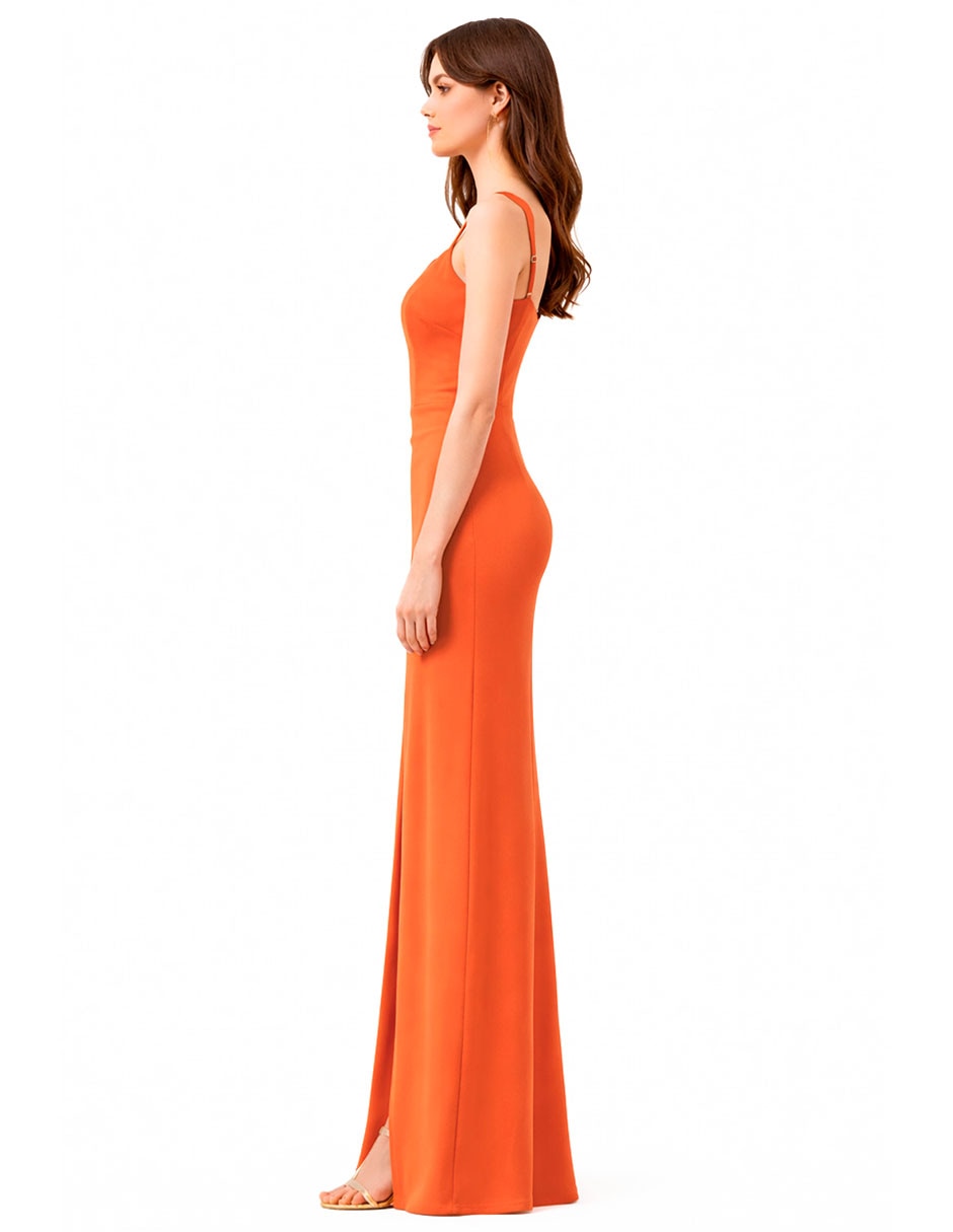 Vestido largo de fiesta Eva Brazzi escote cuadrado