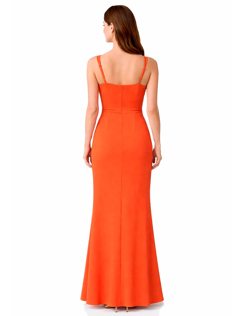 Vestido largo de fiesta Eva Brazzi escote cuadrado