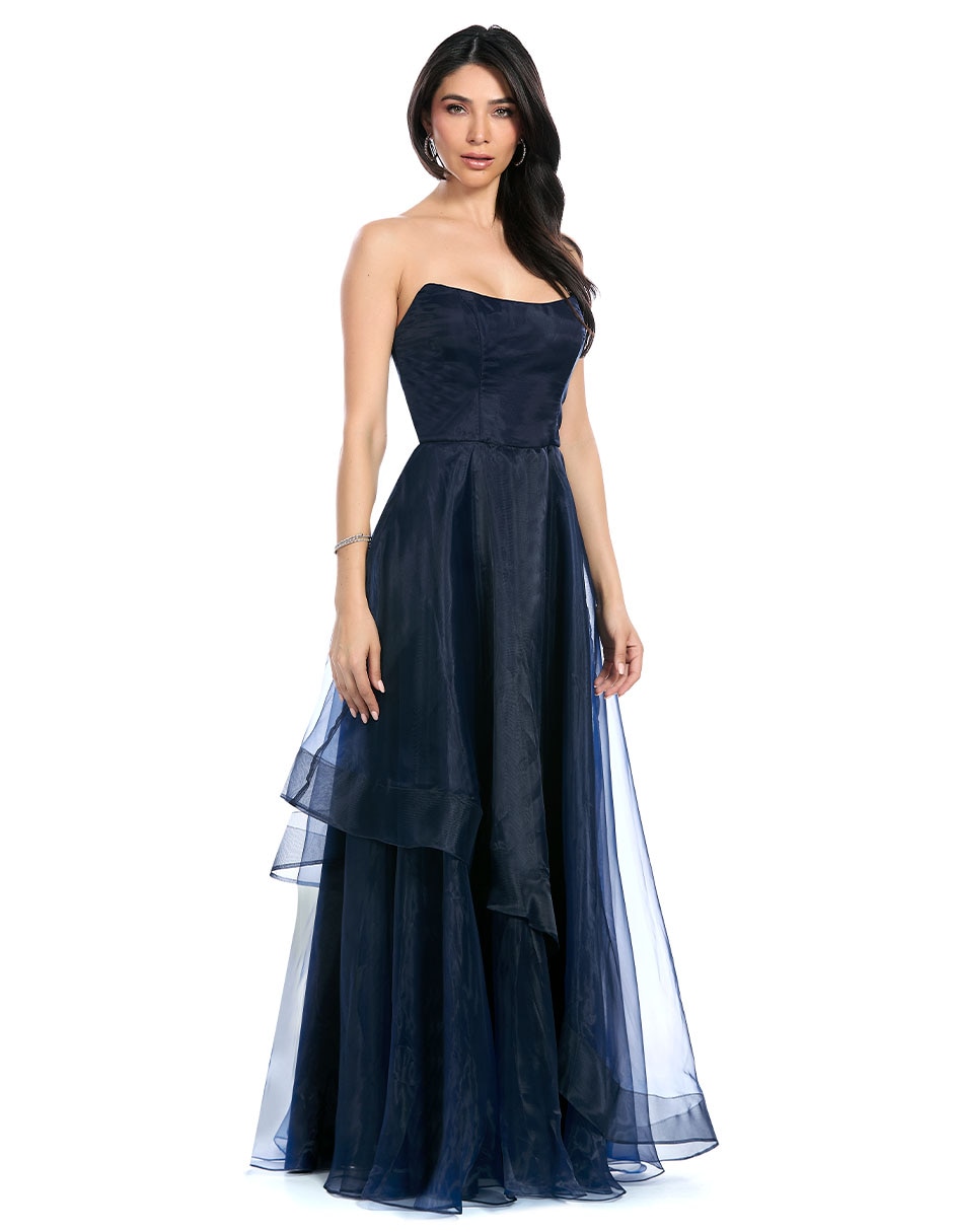 Vestido largo de fiesta espalda abierta para mujer 5