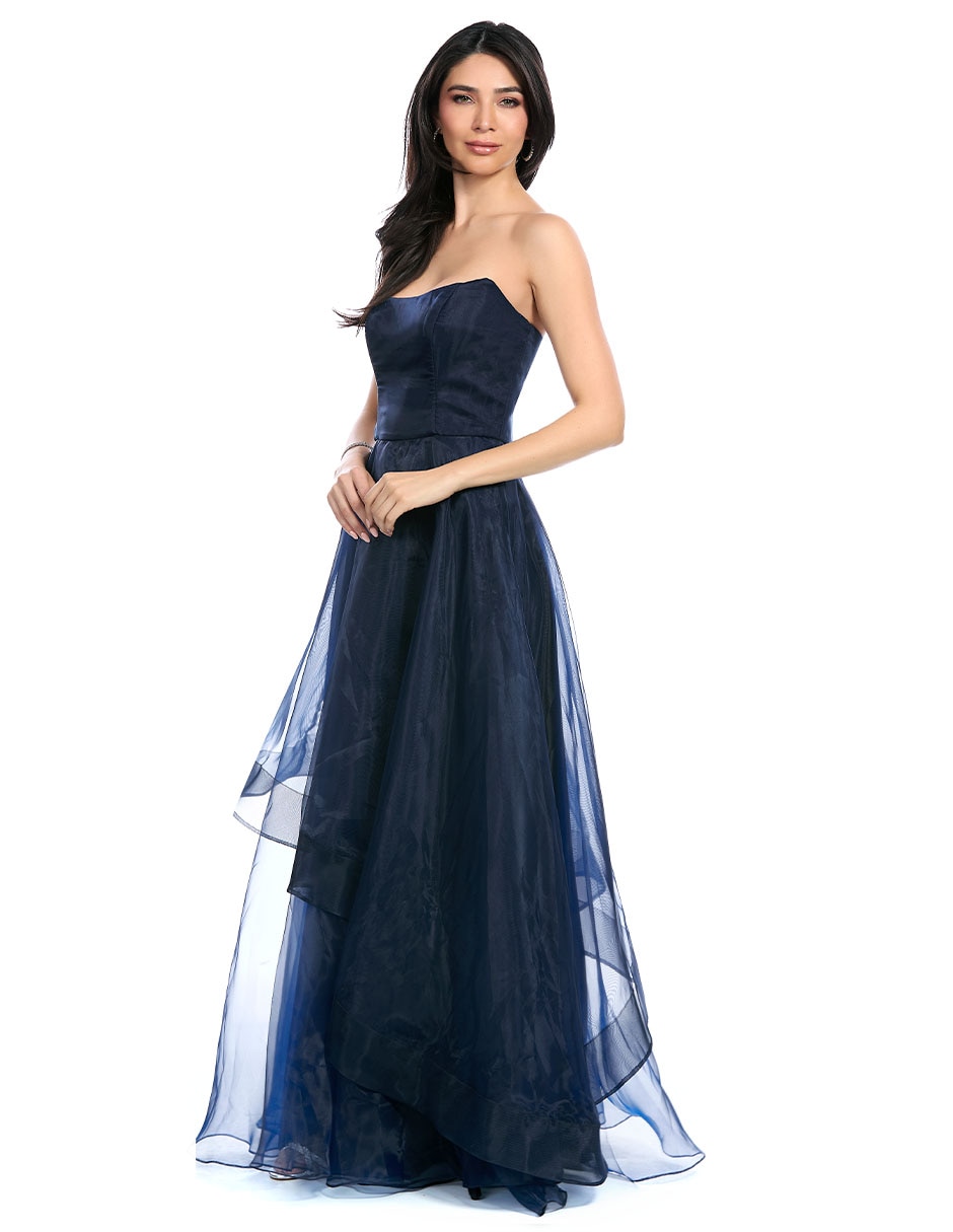 Vestido largo de fiesta espalda abierta para mujer 6