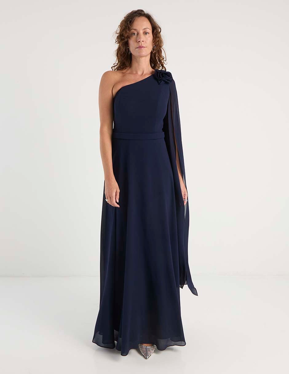 Vestido largo de fiesta Damaia Atelier escote espalda abierta