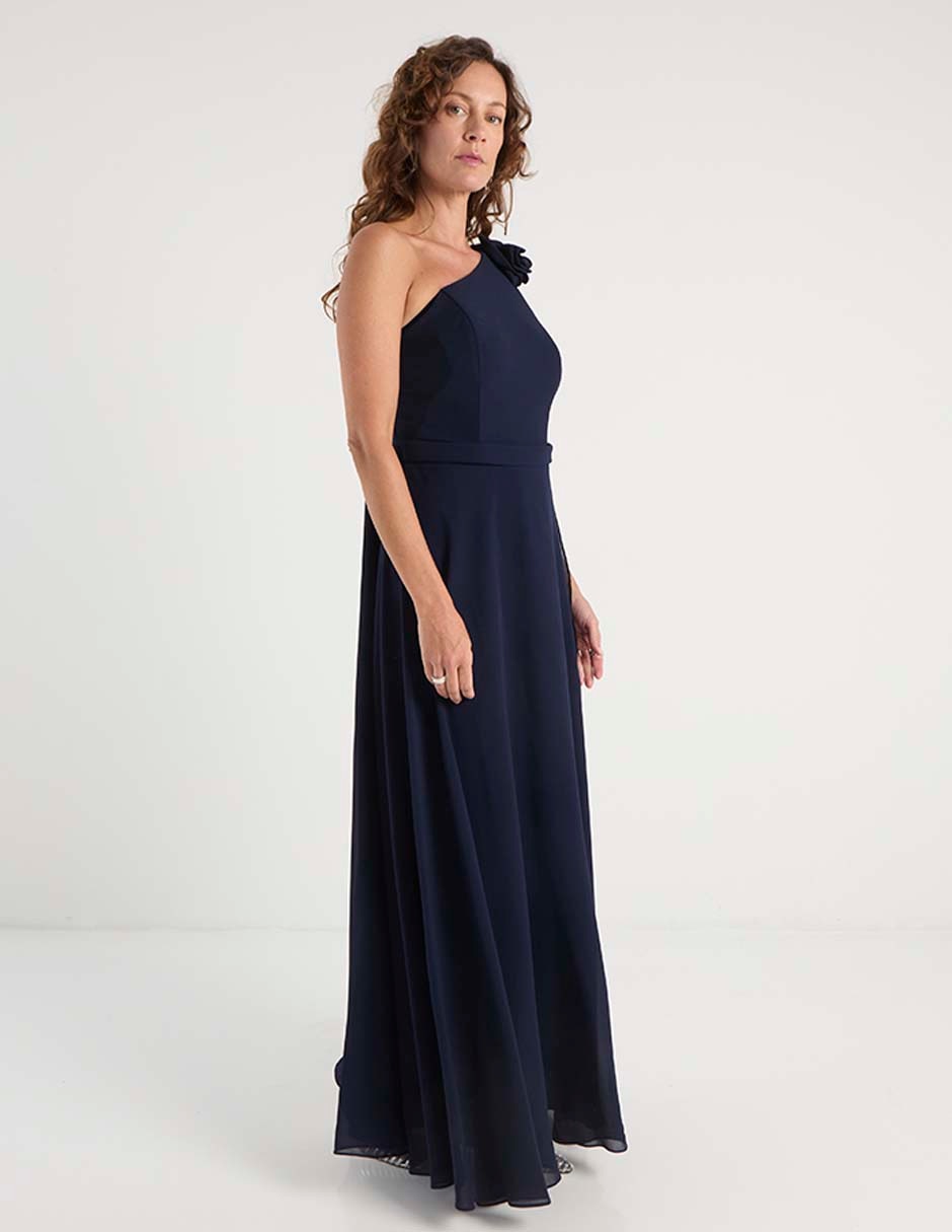 Vestido largo de fiesta Damaia Atelier escote espalda abierta