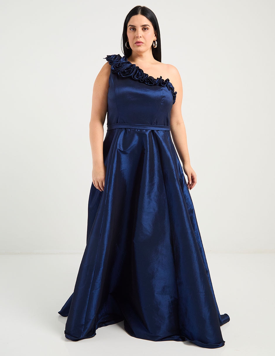 Vestido maxi de fiesta espalda cruzada