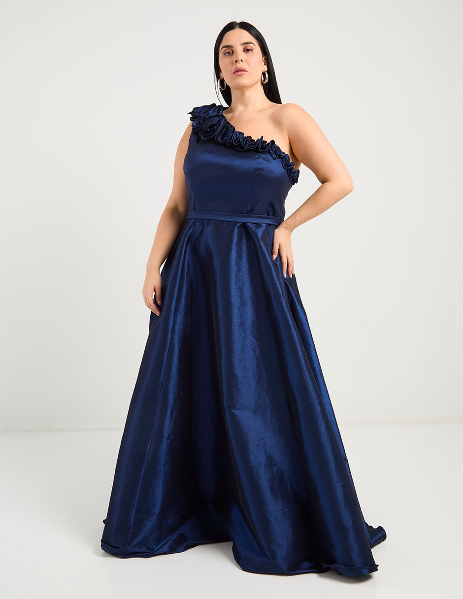 Vestido maxi de fiesta espalda cruzada 5
