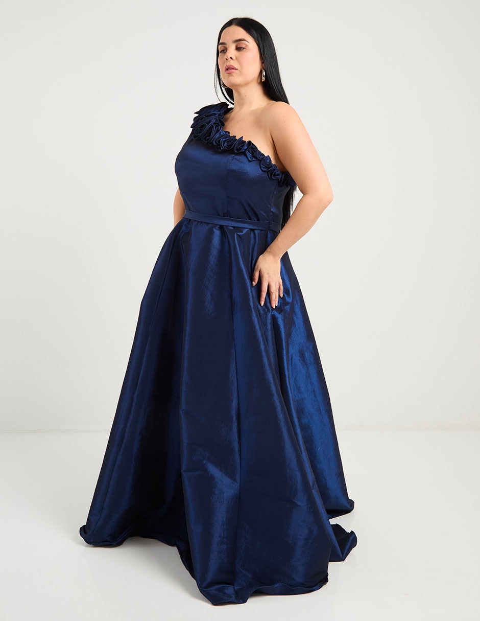Vestido maxi de fiesta espalda cruzada