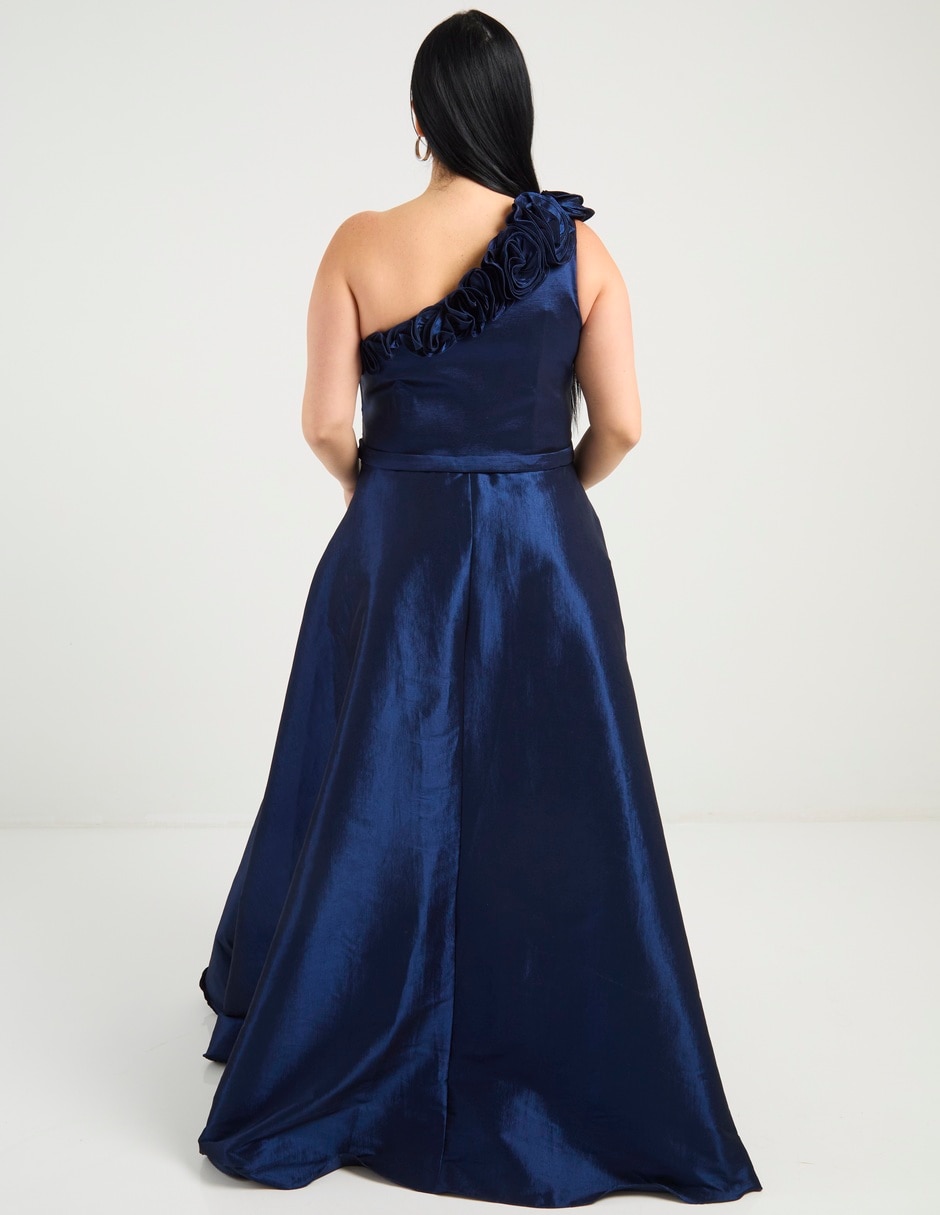 Vestido maxi de fiesta Ema Valdemossa Curvy espalda cruzada