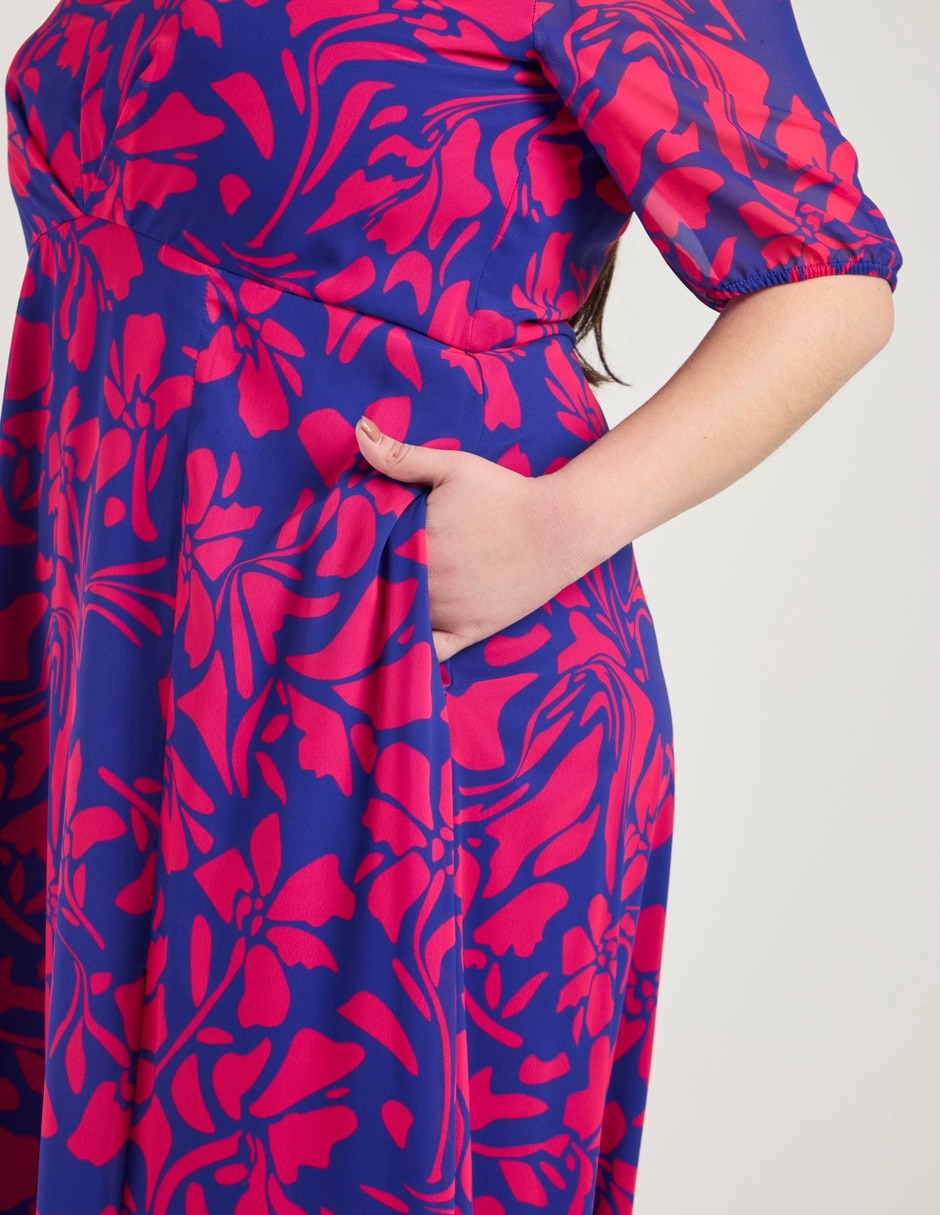Vestido maxi de fiesta escote V 7