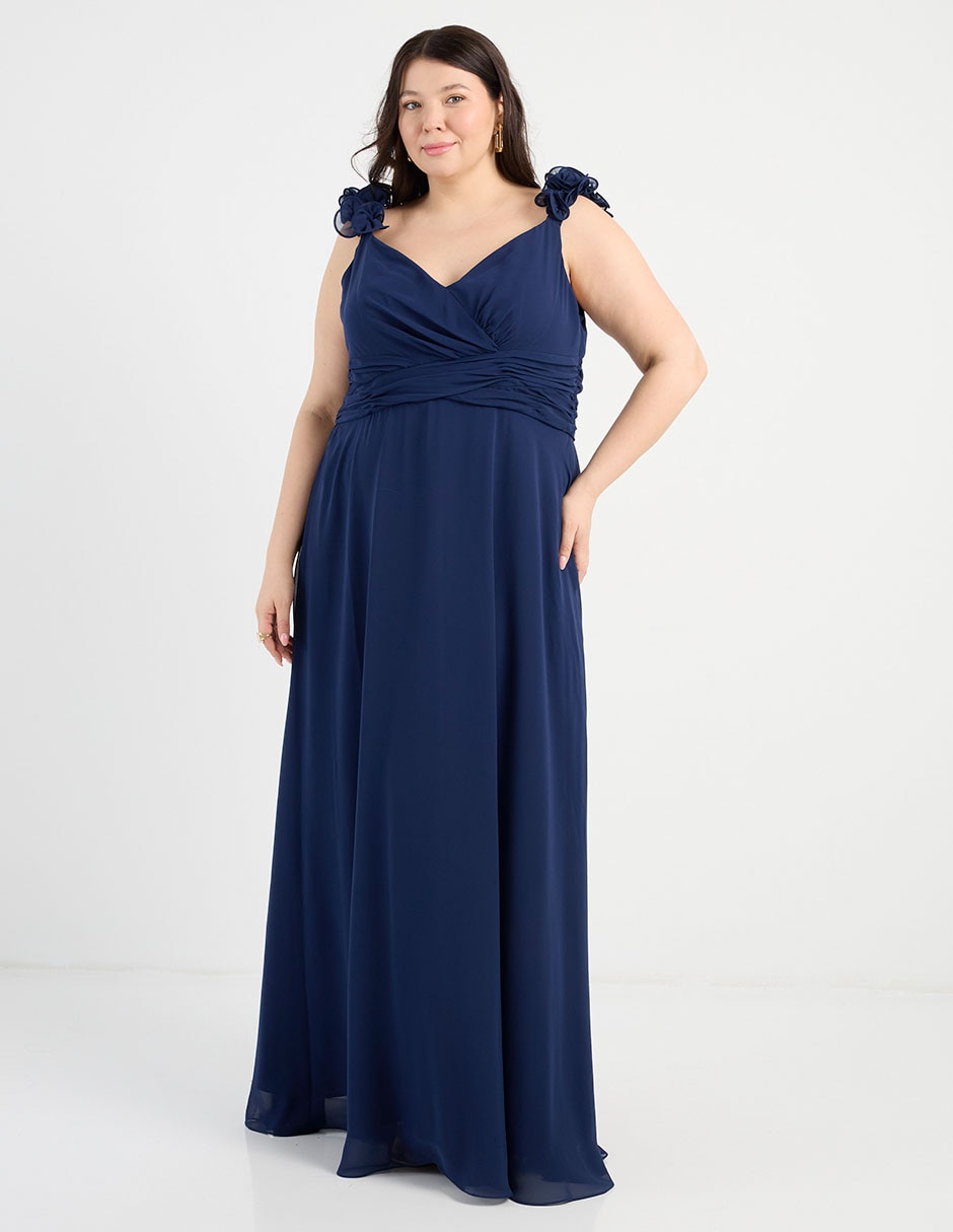 Vestido maxi de fiesta The Pattern escote V