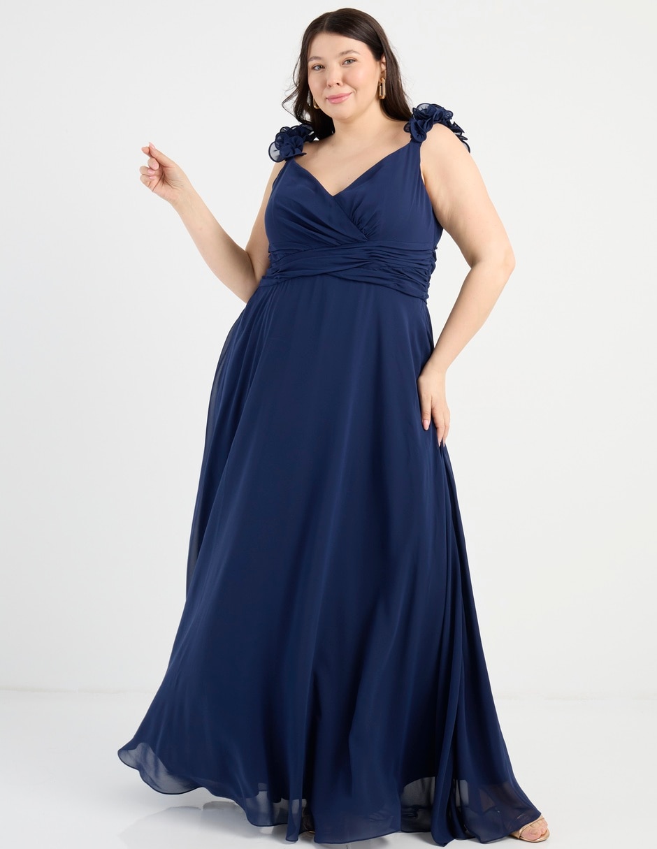 Vestido maxi de fiesta The Pattern escote V