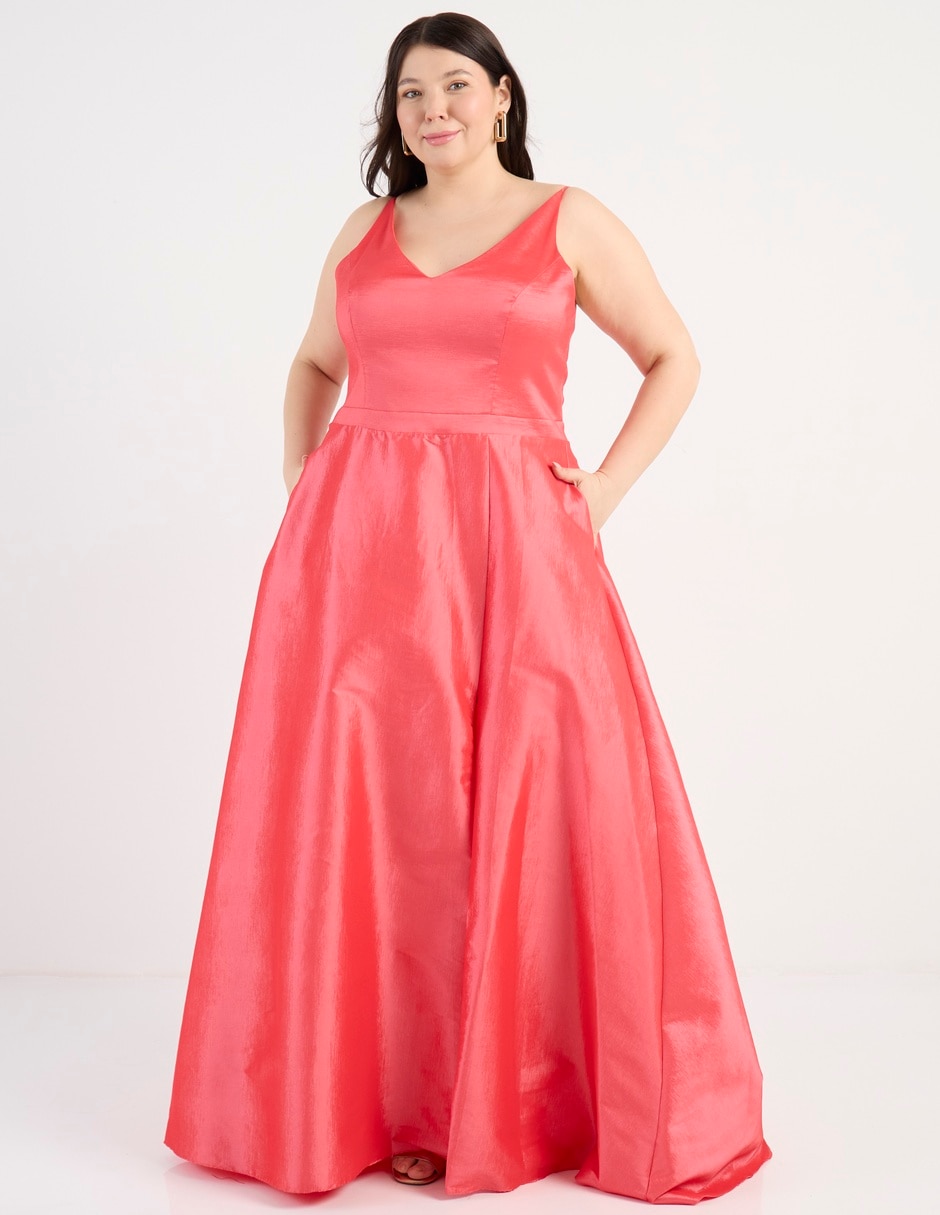 Vestido maxi de fiesta espalda cruzada 1