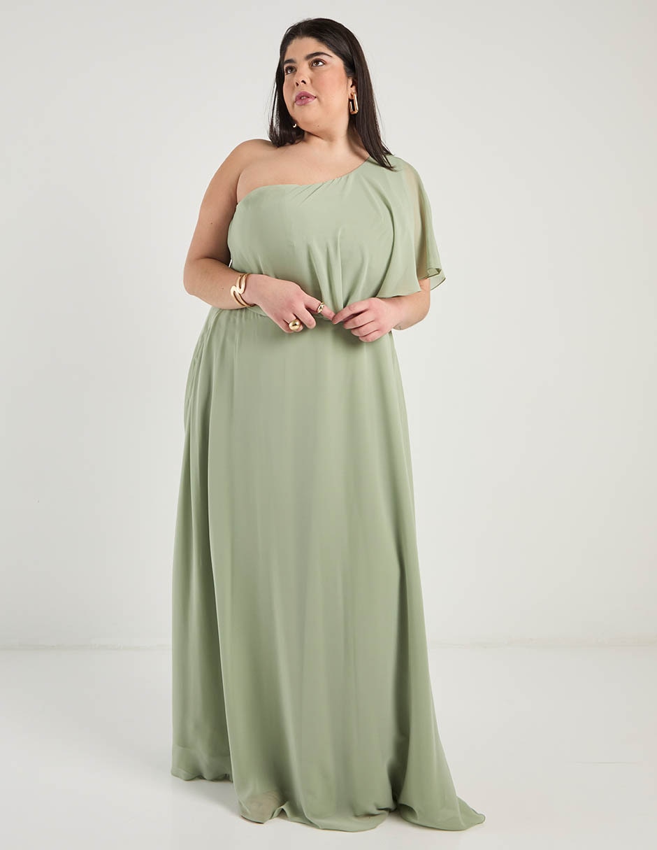 Vestido maxi de fiesta espalda cruzada 1