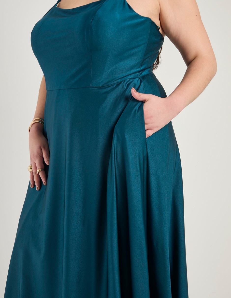 Vestido largo fiesta escote espalda abierta 11