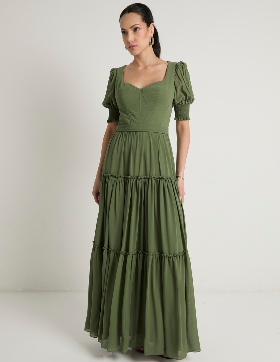 Vestido maxi de fiesta escote Corazón 5