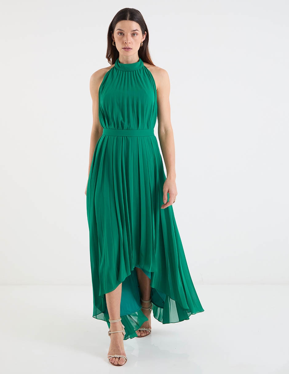 Vestido maxi de fiesta escote Regular