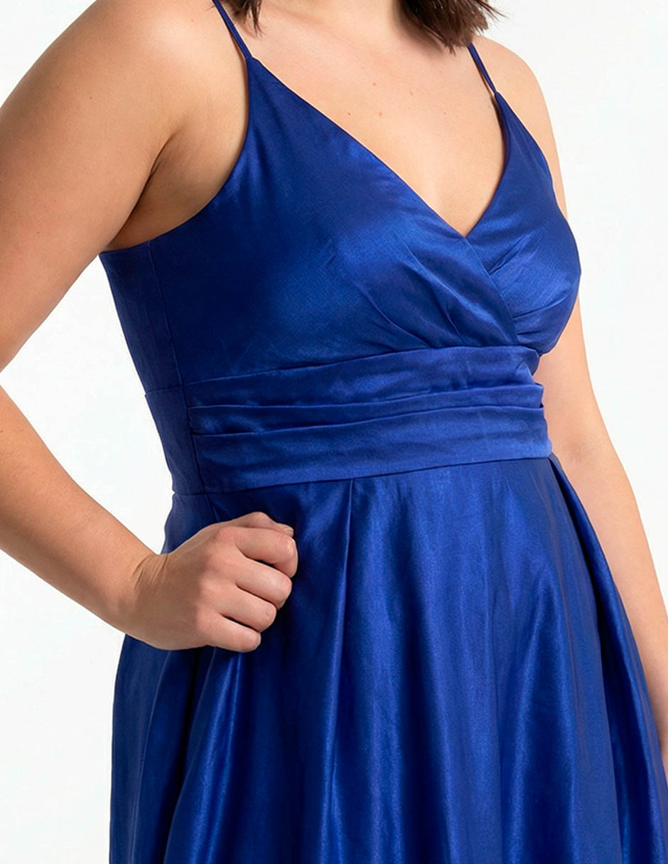 Vestido maxi de fiesta escote V 9