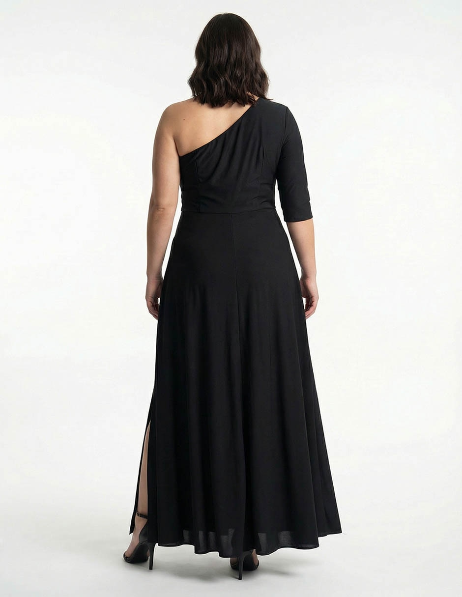 Vestido maxi de fiesta escote medio 10