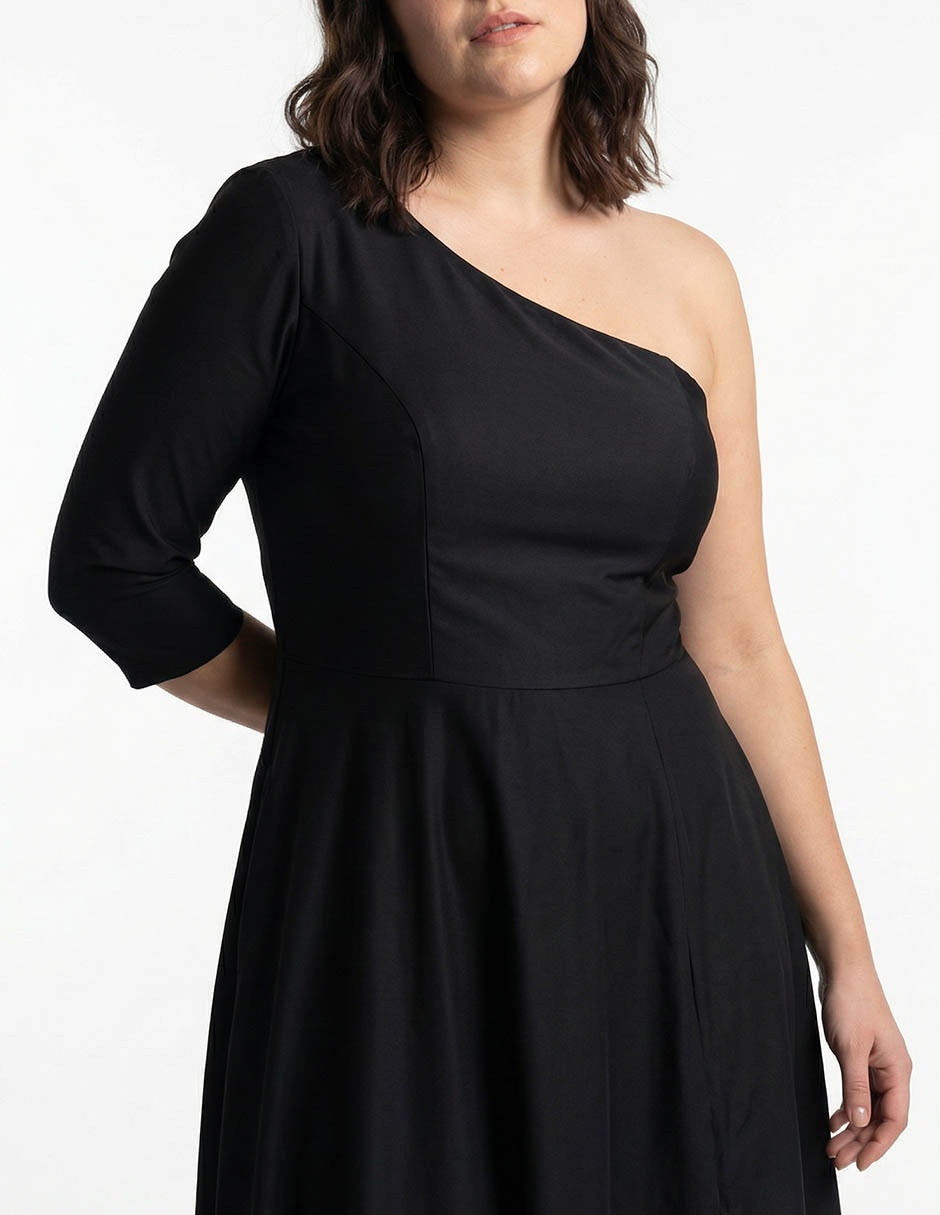 Vestido maxi de fiesta escote medio 12
