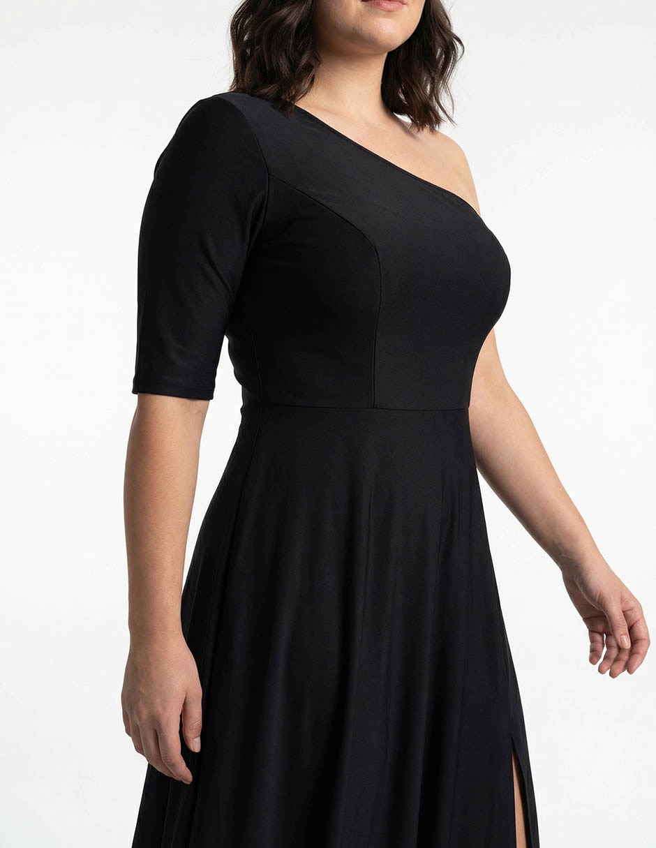 Vestido maxi de fiesta escote medio 13