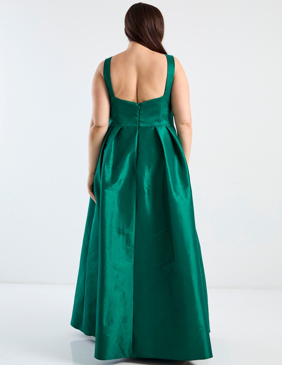 Vestido maxi de fiesta escote cuadrado 6