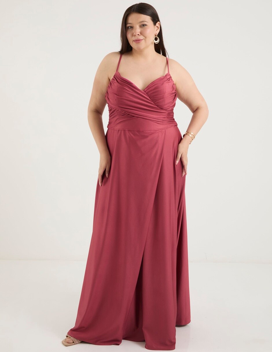 Vestido maxi de fiesta The Pattern escote V