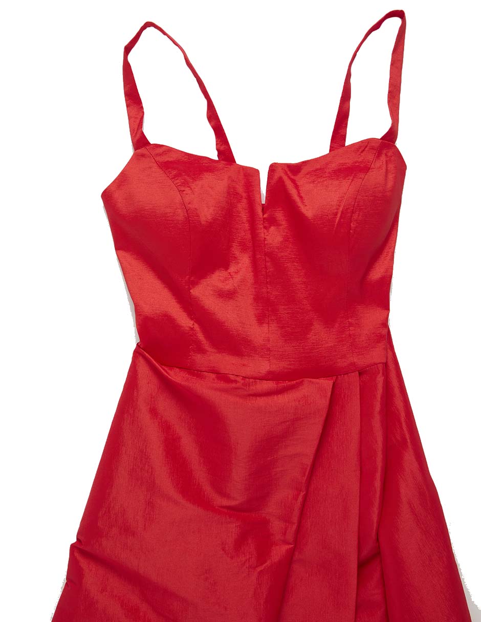 Vestido maxi de fiesta escote corazón 16